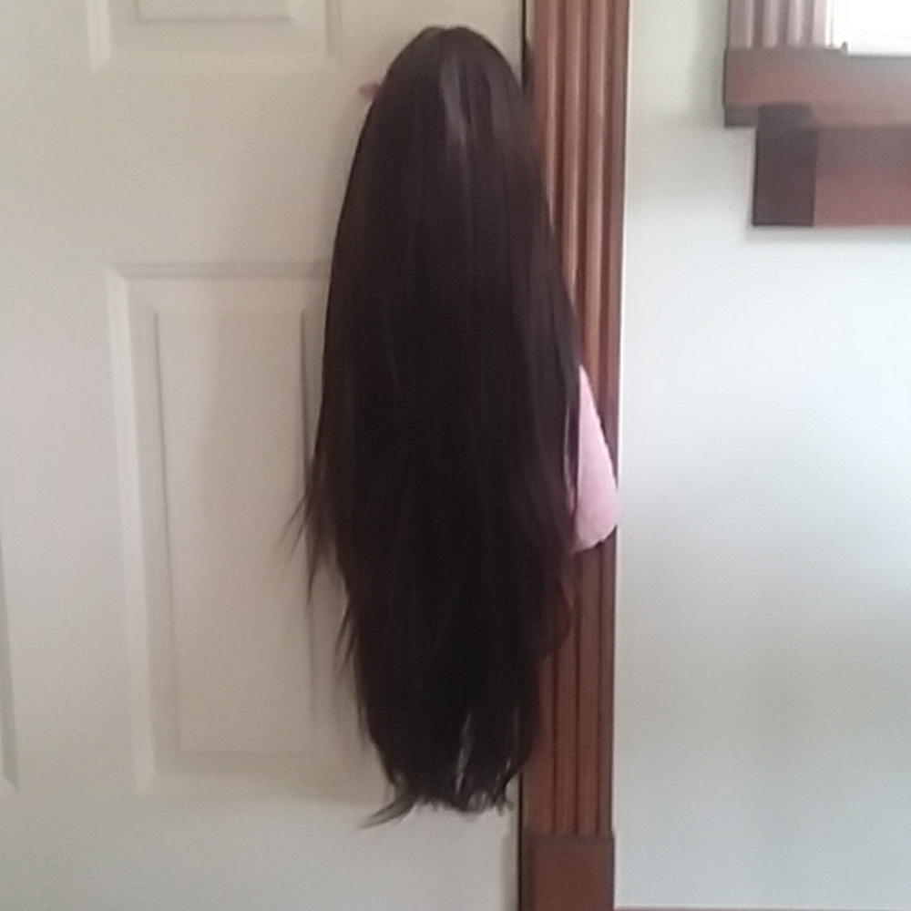 Long straight Brown wig